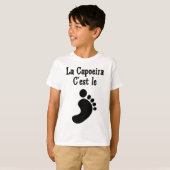 カポエイラ武術アートファイティングファイター Tシャツ (正面フル)