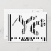 カポエイラ私のラブハガキのバーコード ポストカード (正面/裏面)