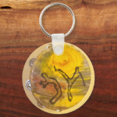 カポエイラ音楽パッションアックスキーチェーン キーホルダー (正面)