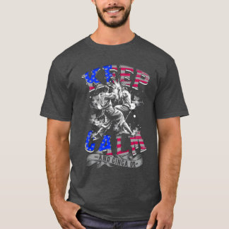 カポエイラ ブラジル マスター 気を静めてジンガを踊れ Tシャツ