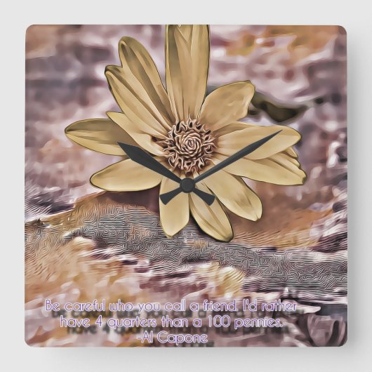 カポネ スクエア壁時計 (正面)