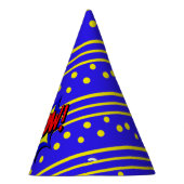 カポーポップ・アートのアートカートゥーンスーパーパワー誕生日帽子 パーティーハット (右)