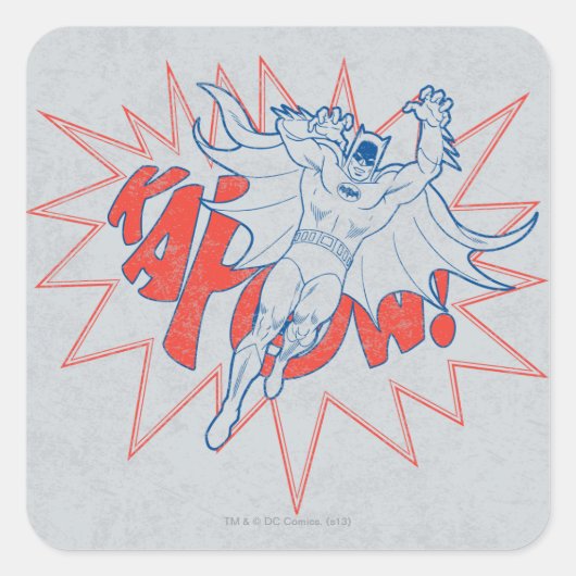 カポー!バットマングラフィック スクエアシール (正面)