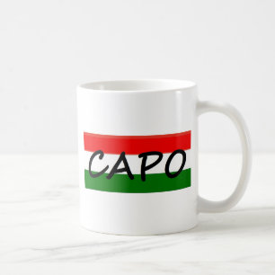 カポ、カポの平均のボス! イタリア語およびスペイン語では、 コーヒーマグカップ