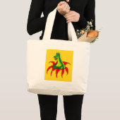 カポ、小さなドラゴン ラージトートバッグ (正面(商品))
