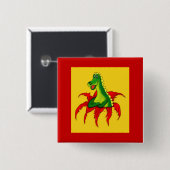 カポ、小さなドラゴン 缶バッジ (正面&裏面)