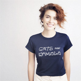 カマおもしろいラキャットタイポグラフィオリジナル Tシャツ