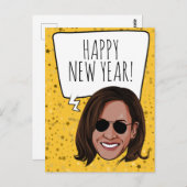 カマおもしろいラハッピー新年 ポストカード (正面/裏面)