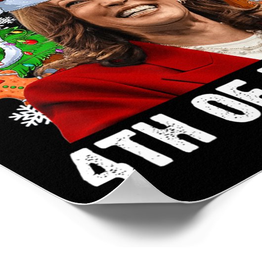 カマおもしろいラハリスクリスマスサンタハッメリート4th ポスター (角)