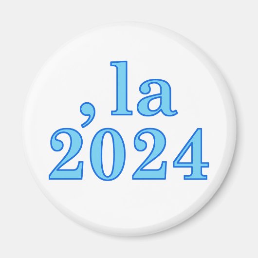 カマおもしろいラハリスコンマLa 2024 マグネット (正面)