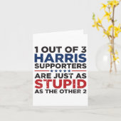 カマおもしろいラハリス支持者3人のうちトランプ1人 カード (黄色い花)