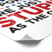 カマおもしろいラハリス支持者3人のうちトランプ1人 ポスター (角)