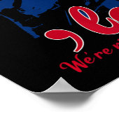 カマおもしろいラハリス米国国旗は戻らない ポスター (角)