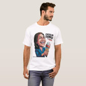 カマおもしろいラハリス食べズICE CREAM POLITICAL Tシャツ (正面フル)