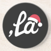 カマおもしろいラハリス2024カンマLa Christmas コースター (正面)