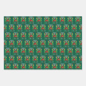 カマおもしろいラハリス2024クリスマスウィメンズクリスマス ラッピングペーパーシート (正面2)