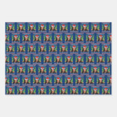 カマおもしろいラハリス2024クリスマスコンマLaクリスマス ラッピングペーパーシート (正面3)