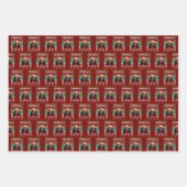 カマおもしろいラハリス2024クリスマスコンマLa Gift ラッピングペーパーシート (正面)