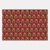 カマおもしろいラハリス2024クリスマス ラッピングペーパーシート (正面)