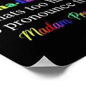 カマおもしろいラハリス2024マダムプレジデントHarris ポスター (角)