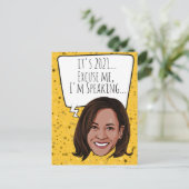 カマおもしろいラ新年：申し訳ございま話せん ポストカード (スタンド正面)