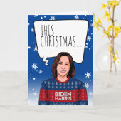 カマおもしろいラ・クリスマス：このクリスマスは歴史である カード (黄色い花)