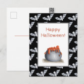 カマとコウモリ ハッピーハロウィン ポストカード (正面/裏面)