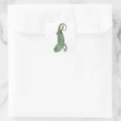 カマエレオカリプトラトゥスの若葉のカメレオン スクエアシール (バッグ)