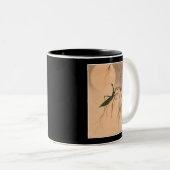 カマキリおよび月の日本のな芸術c.の19世紀を祈ること ツートーンマグカップ (正面右)