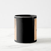 カマキリおよび月の日本のな芸術c.の19世紀を祈ること ツートーンマグカップ (中央)