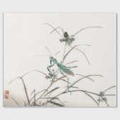 カマキリの包装紙の日本のwoodblockのプリント ラッピングペーパー (フラット)