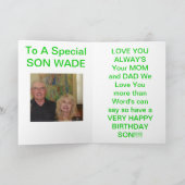 カマキリの巣のクローズアップのバースデー・カード カード (内部)