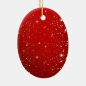 カマキリの木の風変わりなクリスマスのオーナメントを祈ること セラミックオーナメント (裏面)