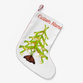 カマキリの木の風変わりなクリスマスのストッキングを祈ること スモールクリスマスストッキング (正面 (吊り時))