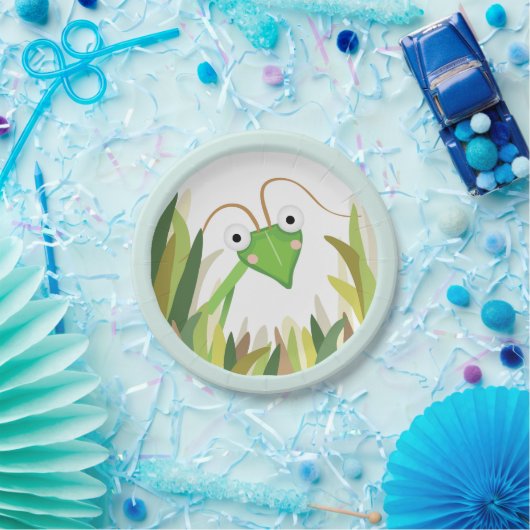 カマキリの虫の昆虫の紙皿の屋外のパーティー ペーパープレート (パーティー)