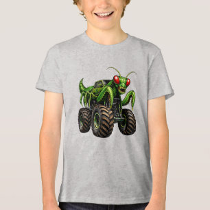 カマキリスタイルのオフロードモンスタートラック トライブレンドＴシャツ