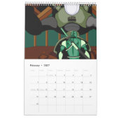 カマキリマン "MM=26" カレンダー (2月 2027)