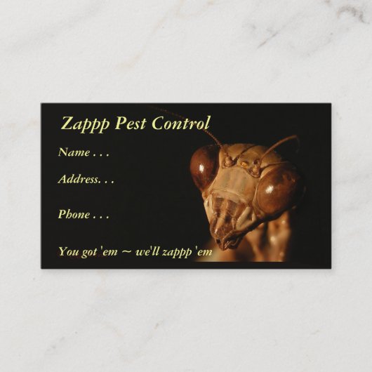 カマキリ15の~の名刺 名刺 (正面)