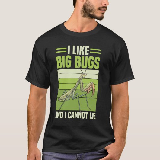 カマキリ 虫捕り 昆虫採集家 昆虫学 Tシャツ (正面)