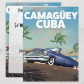 カマグエイ キューバ ヴィンテージ 旅行ポスター 招待状 (正面/裏面)