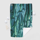 カマスの魚の迷彩柄 ゴルフタオル (インサイチュ)