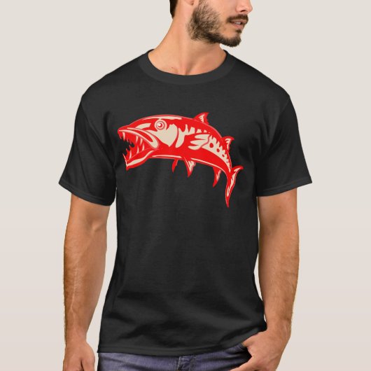 カマスの魚#6 Tシャツ (正面)