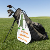 カマノスタンウッドピックボール ゴルフタオル (グリーン)