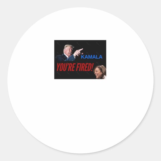 カマラあなたは撃った！シール ラウンドシール (正面)