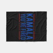 カマラあなたは2024ドナルドトおもしろいランプことわざを解雇 フリースブランケット (正面(横))