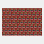 カマラおもしろいハリス政治的に醜いギフトクリスマス ラッピングペーパーシート (正面)