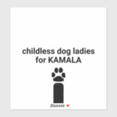 カマラおもしろい犬足のための子供のない犬の女性 シール (シート)
