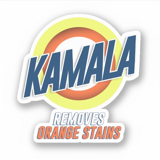 カマラがオレンジの汚れを落とす シール (正面)