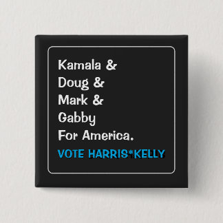 カマラとダグとマークとギャビーfor America 缶バッジ