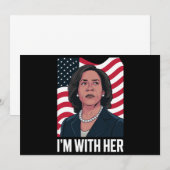 カマラと一緒 2024年大統領選にカマラを支持しよう 招待状 (正面/裏面)